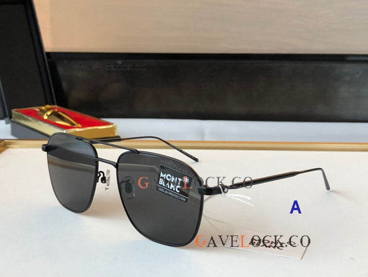 Replica Montblanc All Black Sunglasses Men Gifts
